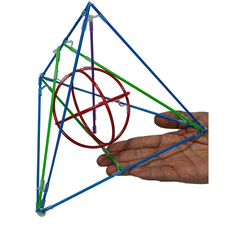 教具立体几何模型高中24件33件中号可拆卸初中数学铁学生教师框架