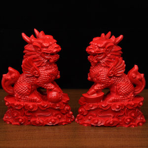 镇宅麒麟小号图片