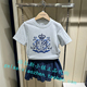 Elandkids衣恋童装专柜正品24夏新款女童冰感舒适短袖T恤RAE2612J