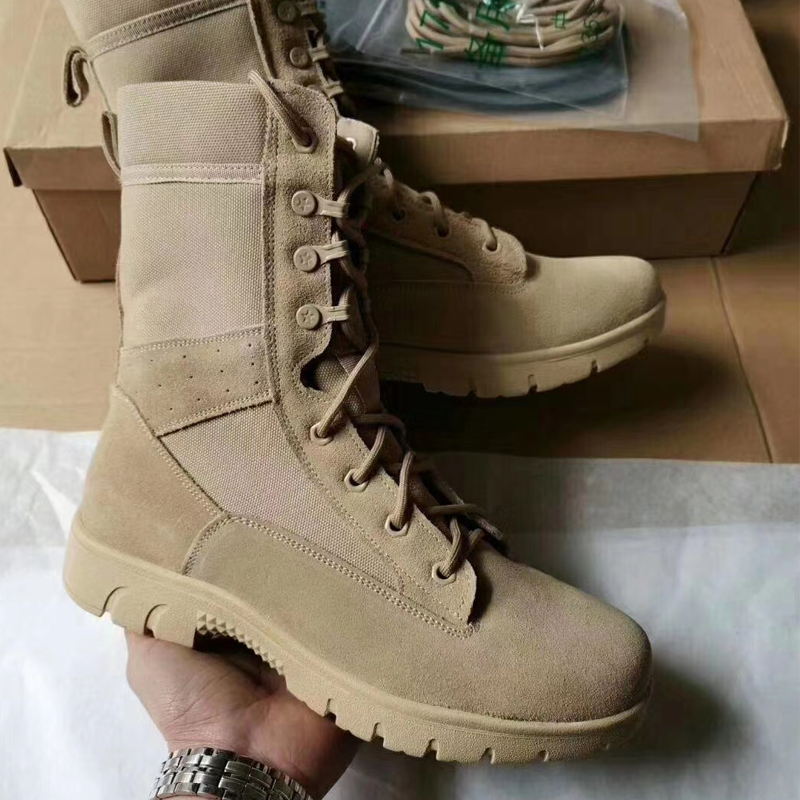 正品美式作战靴户外超轻军迷靴特种兵沙色新款秋冬荒漠陆战靴