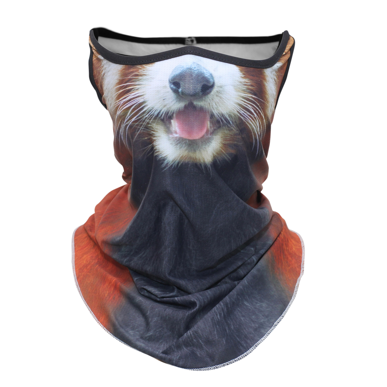 挂耳防晒面罩 骑行面罩 猫咪面罩防紫外线半脸 小熊猫 狼 猪