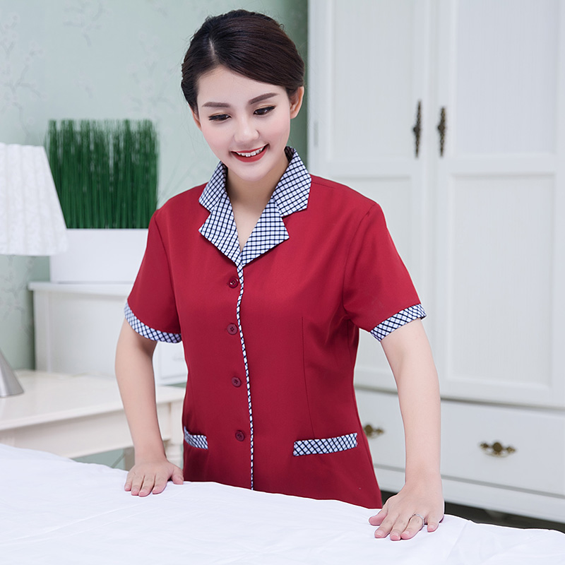 PA订做夏季公司阿姨工作服客房清洁餐厅制服保洁短袖家政物业服装在类目 个性定制/设计服务/DIY, 工装定制, 工作服定制中 - 来自Buy2taobao.com提供专业的淘宝代购服务