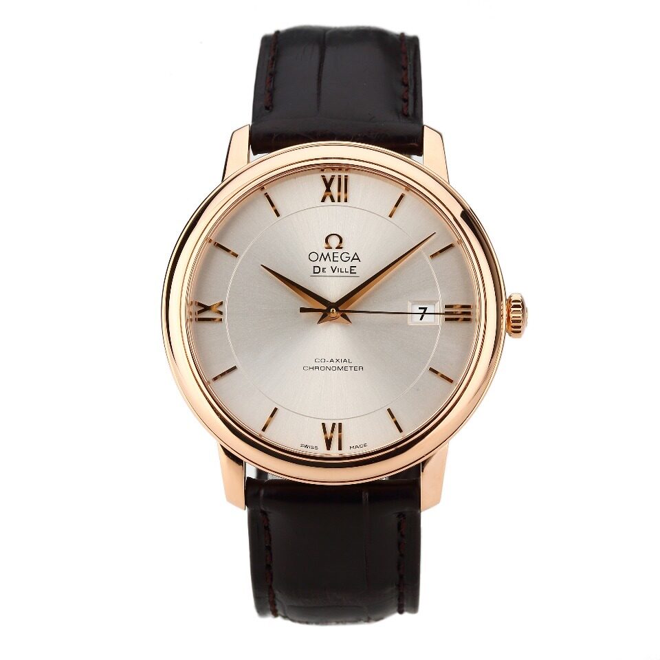 [9.5新]欧米茄424.53.40.20.02.001碟飞系列玫瑰金自动机械男表