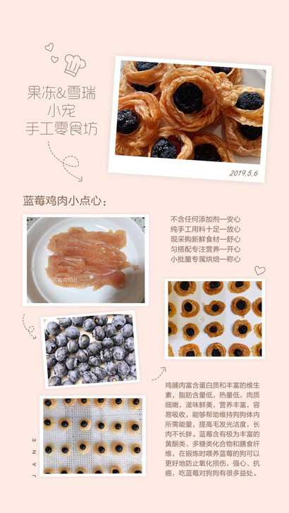 宠物狗粮蓝莓鸡肉小点心宠物用品