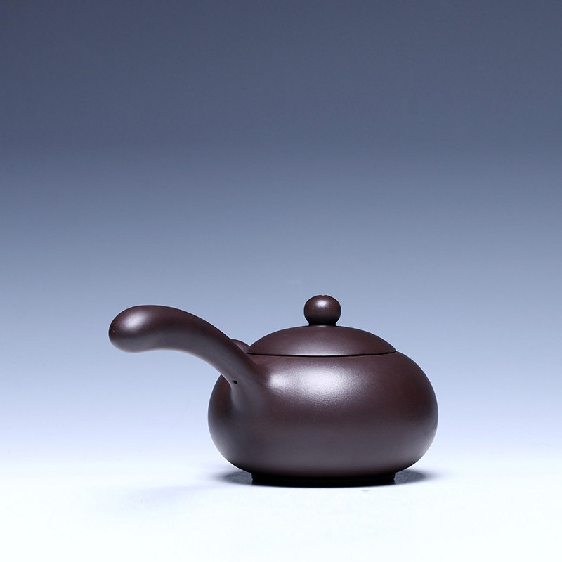 王立芬 手工 助理工艺美术师 原矿老紫泥 宜兴紫砂壶 横把夜市