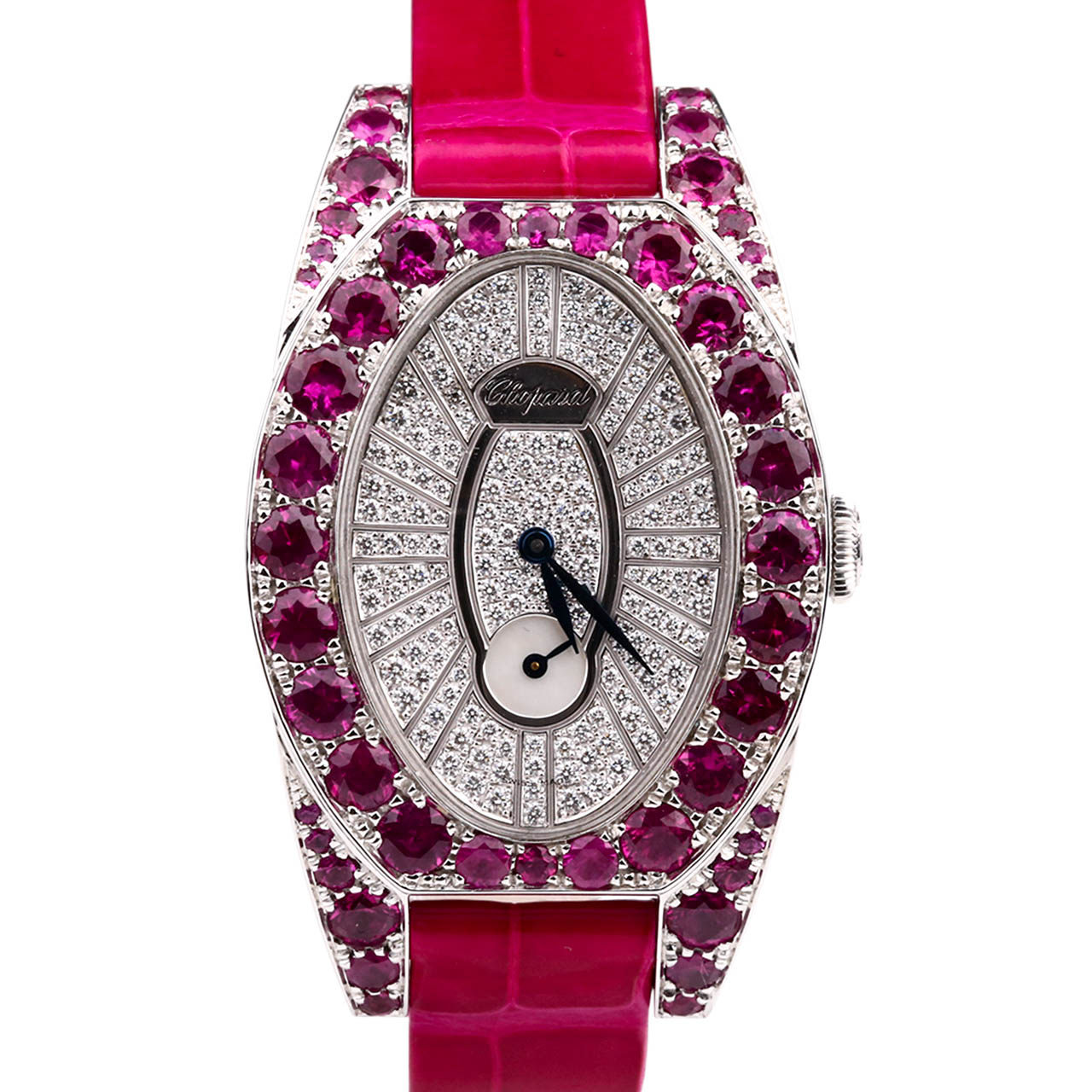 [95新]萧邦 经典女装系列 18k金镶钻 石英 女表