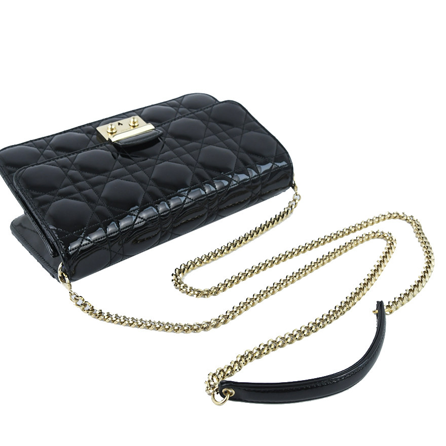 5新]迪奥dior女正品漆皮五格链条包310ccf0469