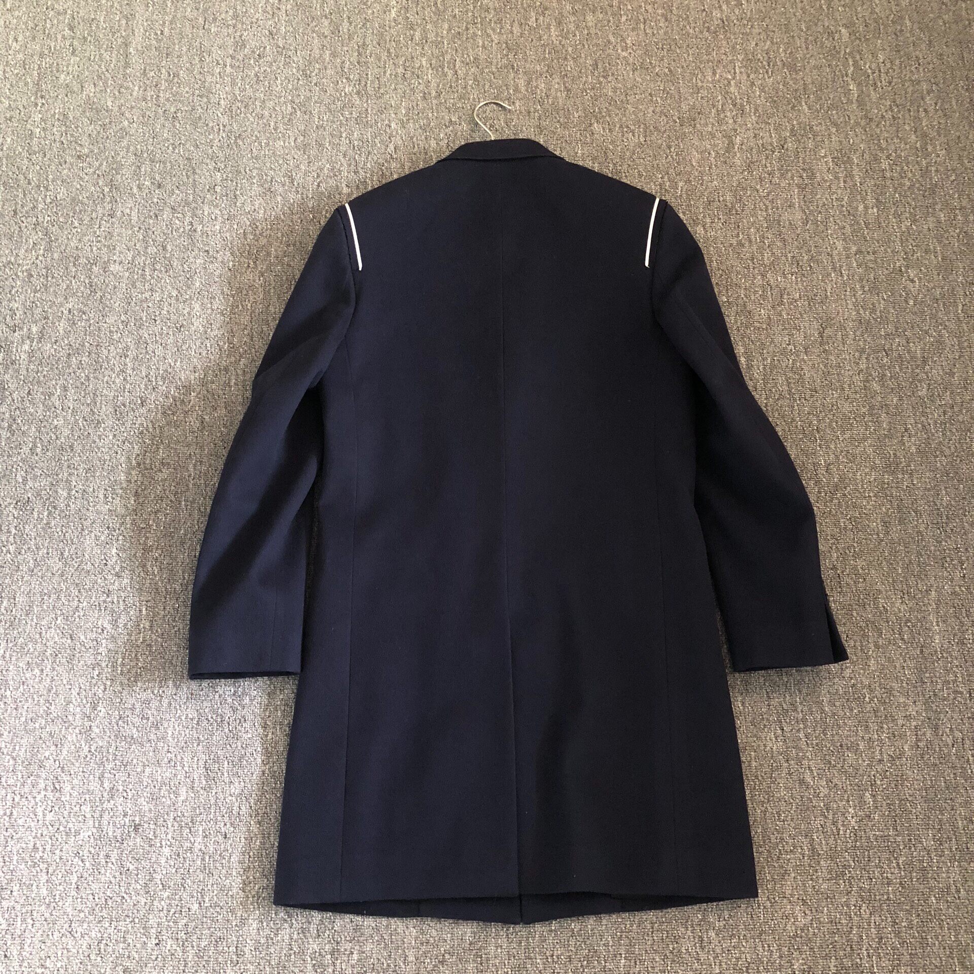 Dior Homme 18FW Blue Wool Coat — back