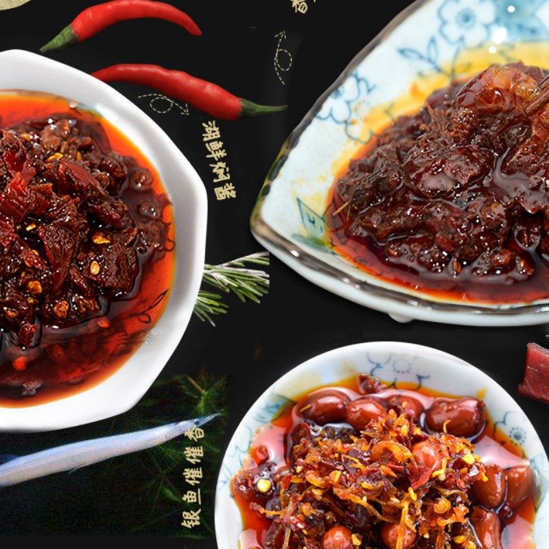 巢三珍香辣虾米酱鲜虾酱即食拌饭拌面下饭酱巢湖特产260g2瓶包邮