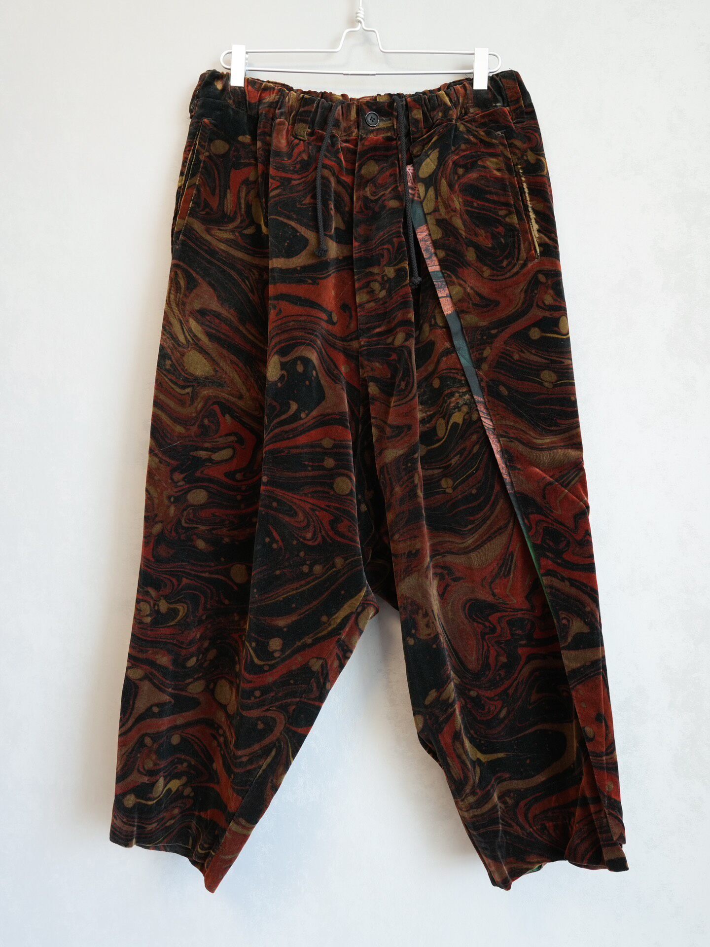 Yohji Yamamoto 15AW Velvet Wide-Leg Pants