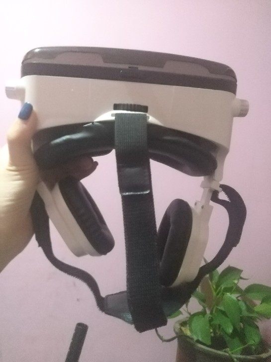 VR眼镜虚拟现实可调节带耳机