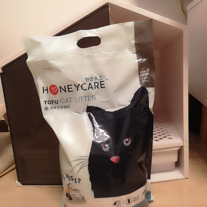 【14.9元包邮】HONEYCARE好命天生豆腐猫砂6L猫沙