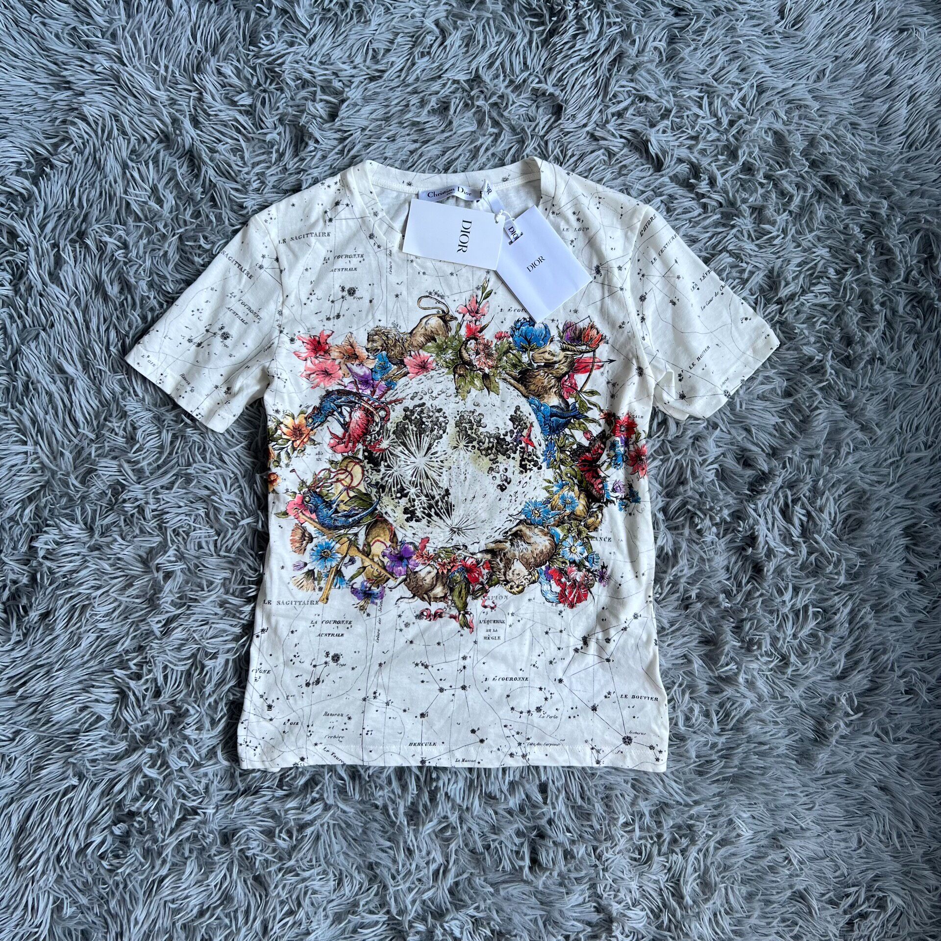Dior Constellation Print Short-Sleeve T-Shirt