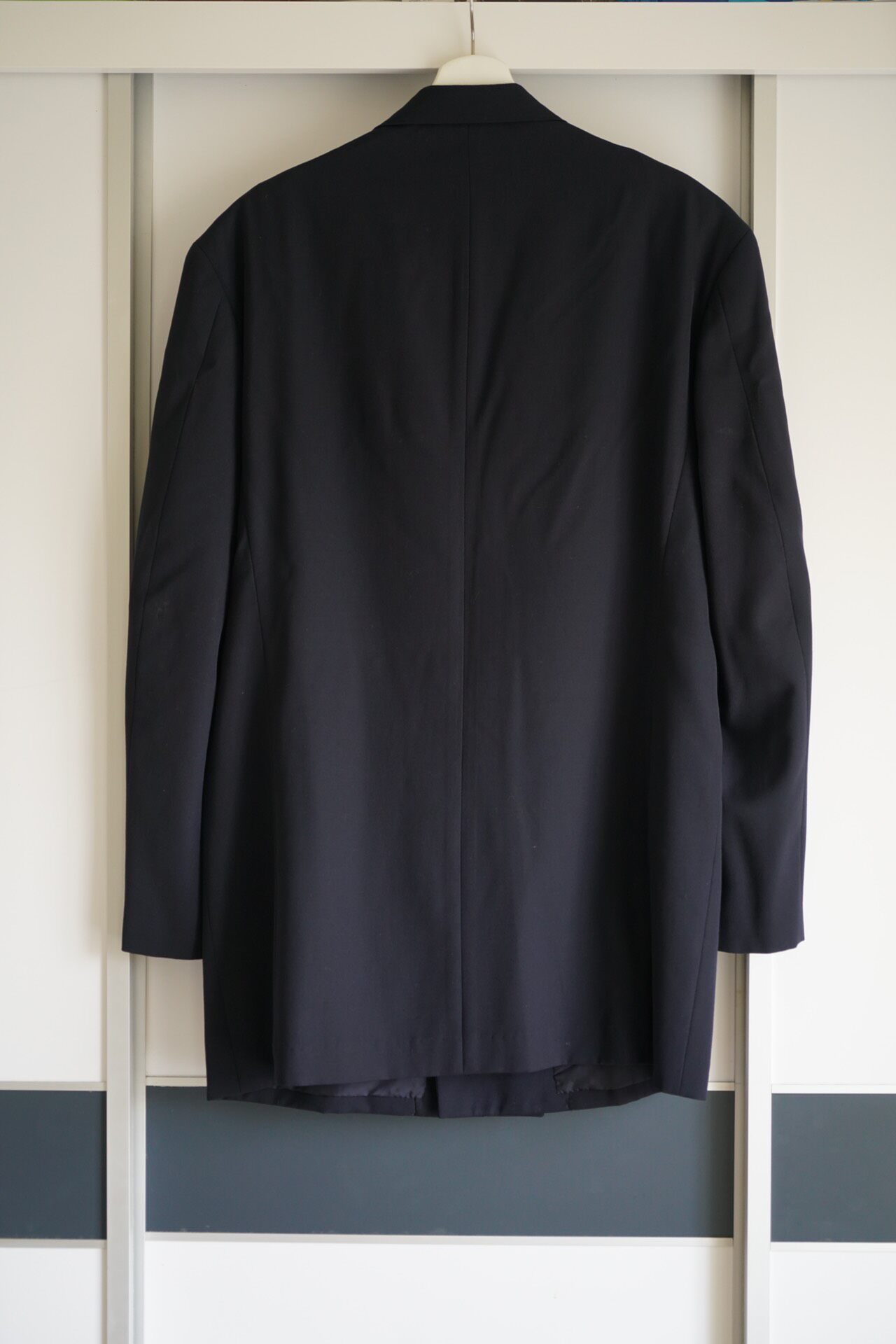 Yohji Yamamoto 94SS Slanted Hidden-Button Suit — detail
