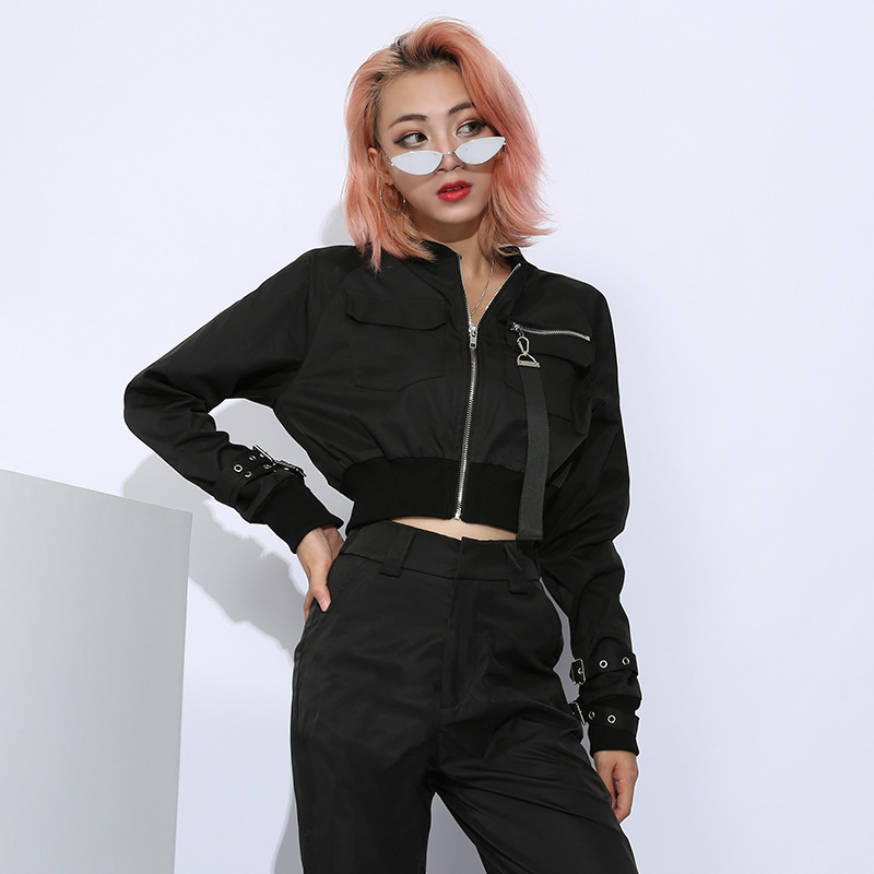 Zipper Jacket Long Sleeve Slim Fit Jacket Women长袖修身外套在类目 女装/女士精品, 大码女装中 - 来自Buy2taobao.com提供专业的淘宝代购服务