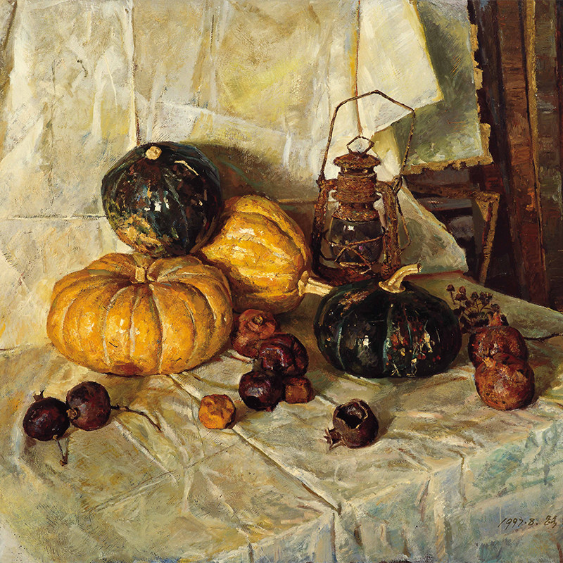 中央美院教授路昊欧式古典餐厅装饰画《丰收no.3》限量签名版画