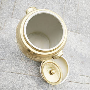 陶瓷骨灰坛骨灰罐丧葬用品骨灰盒骨灰缸金斗金坛度金骨灰坛