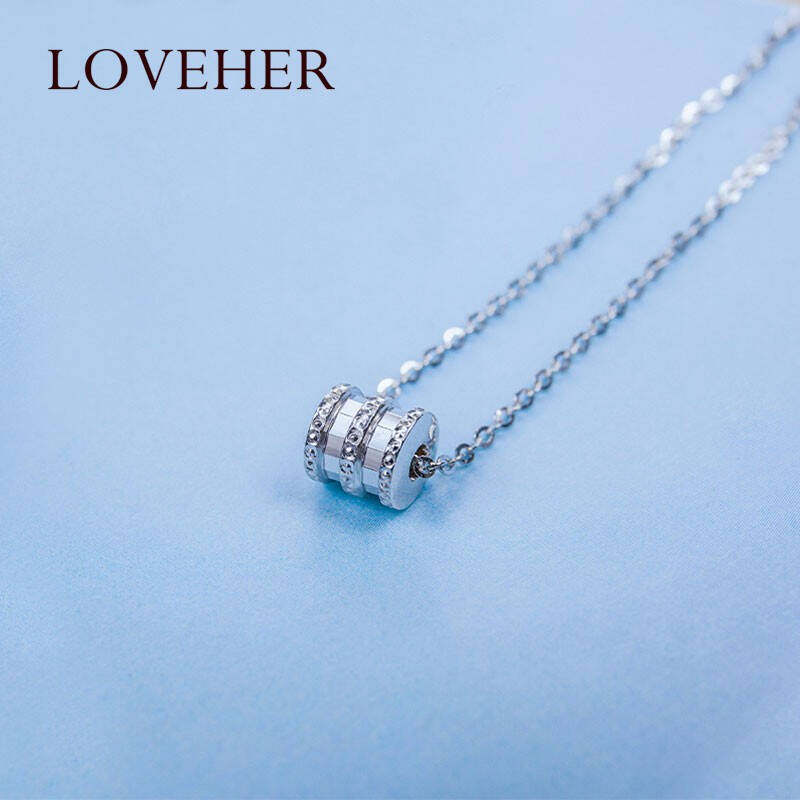 loveher 铂金项链白金项链  pt999铂金套链女款 小蛮腰套链吊坠项