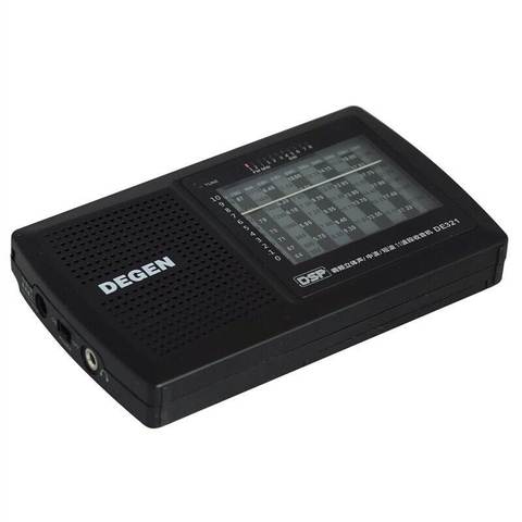 德劲degen de321收音机 立体声校园广播dsp全波段收音机 高考四六