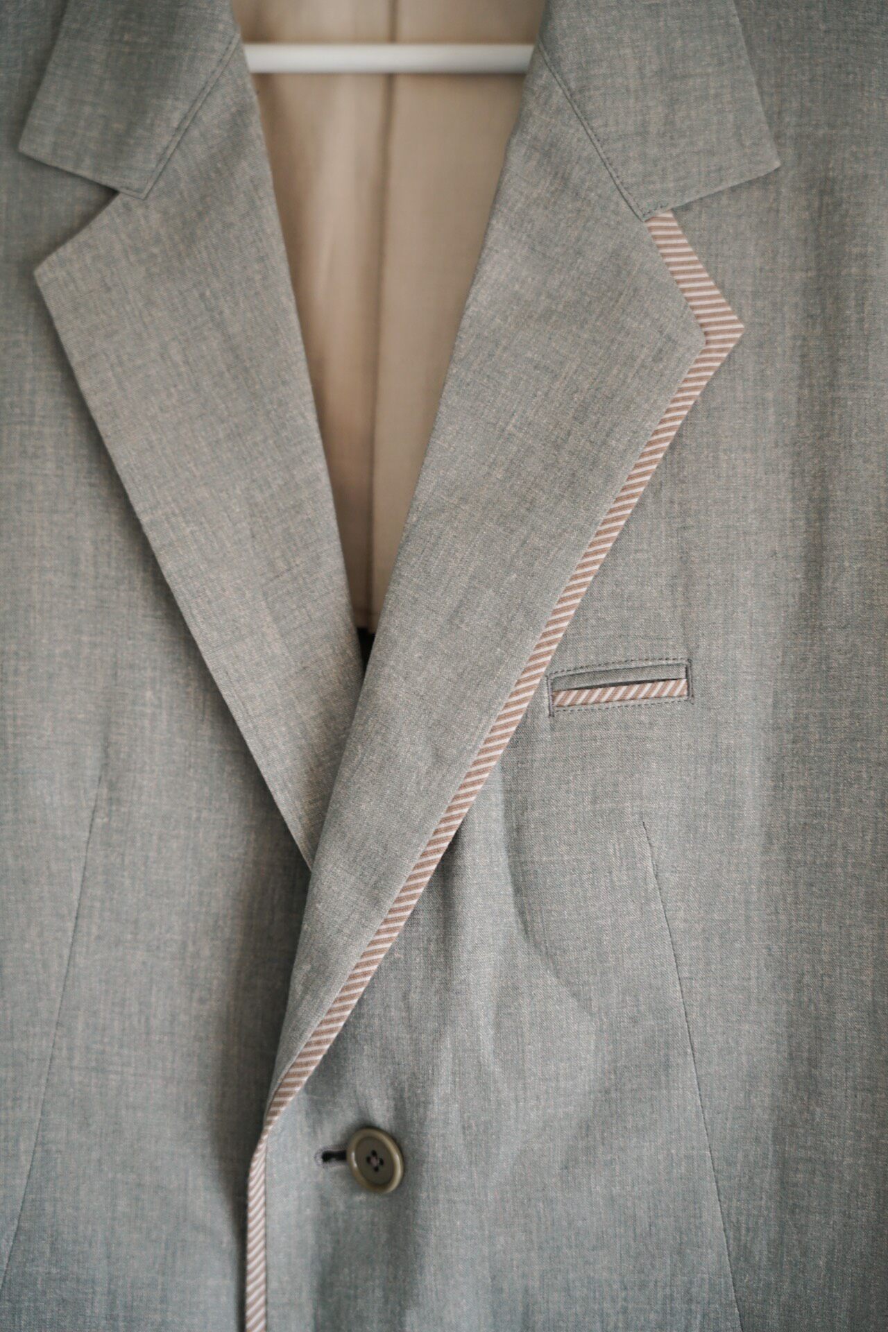 Yohji Yamamoto 2010 SS Gray Suit Jacket — detail