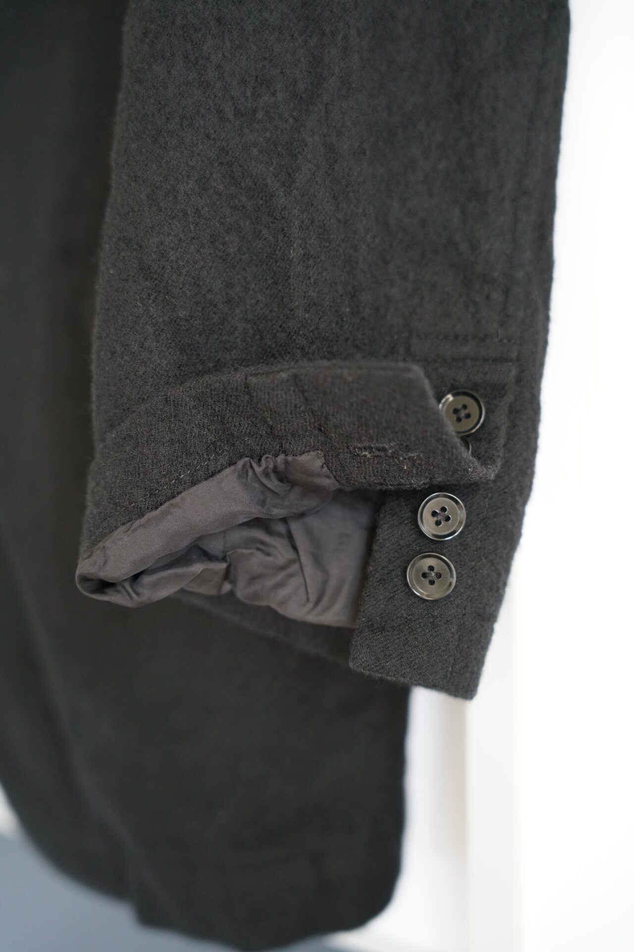 Yohji Yamamoto 12AW Black Wool Blazer — back