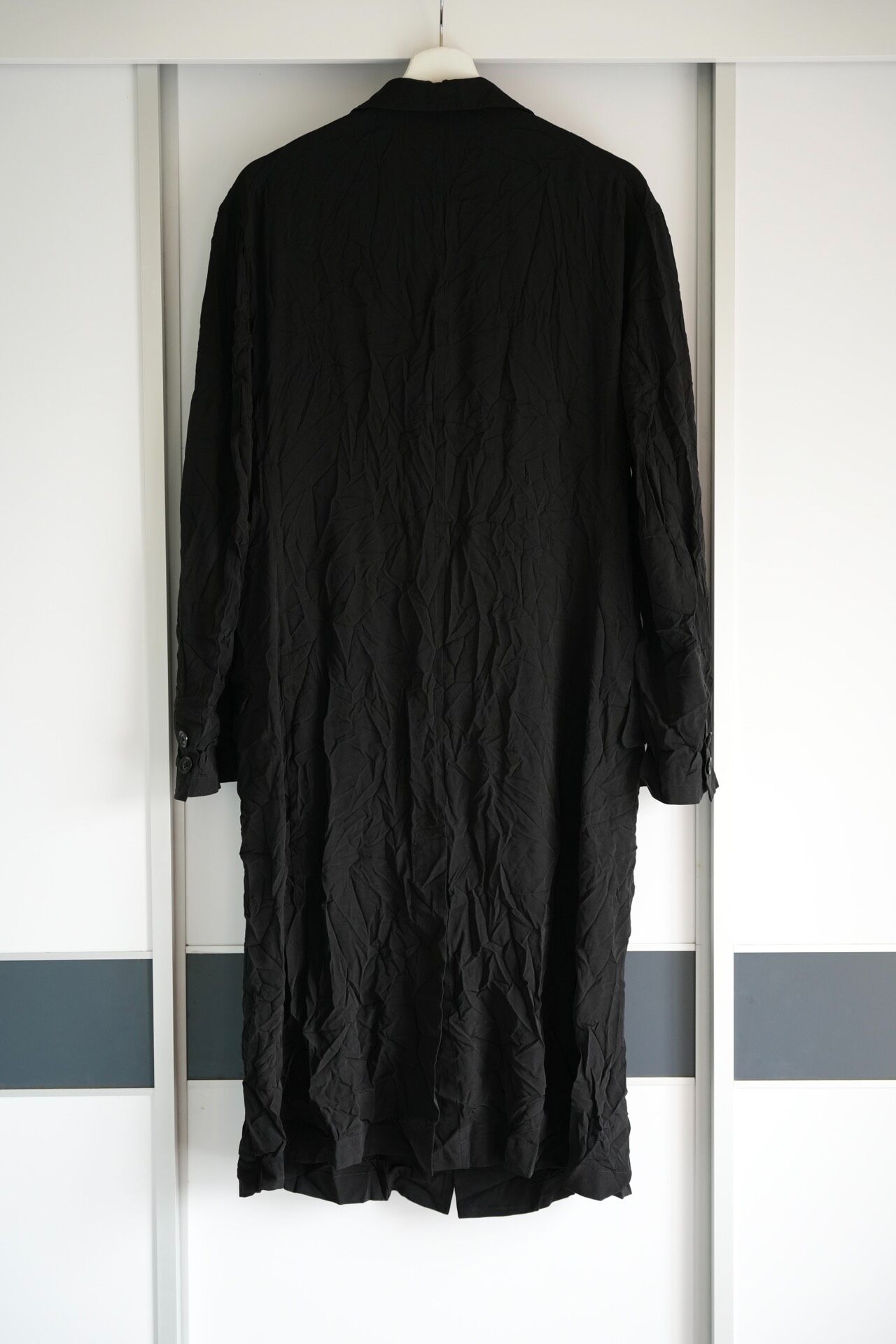 Yohji Yamamoto 19AW Crinkled Coat — front