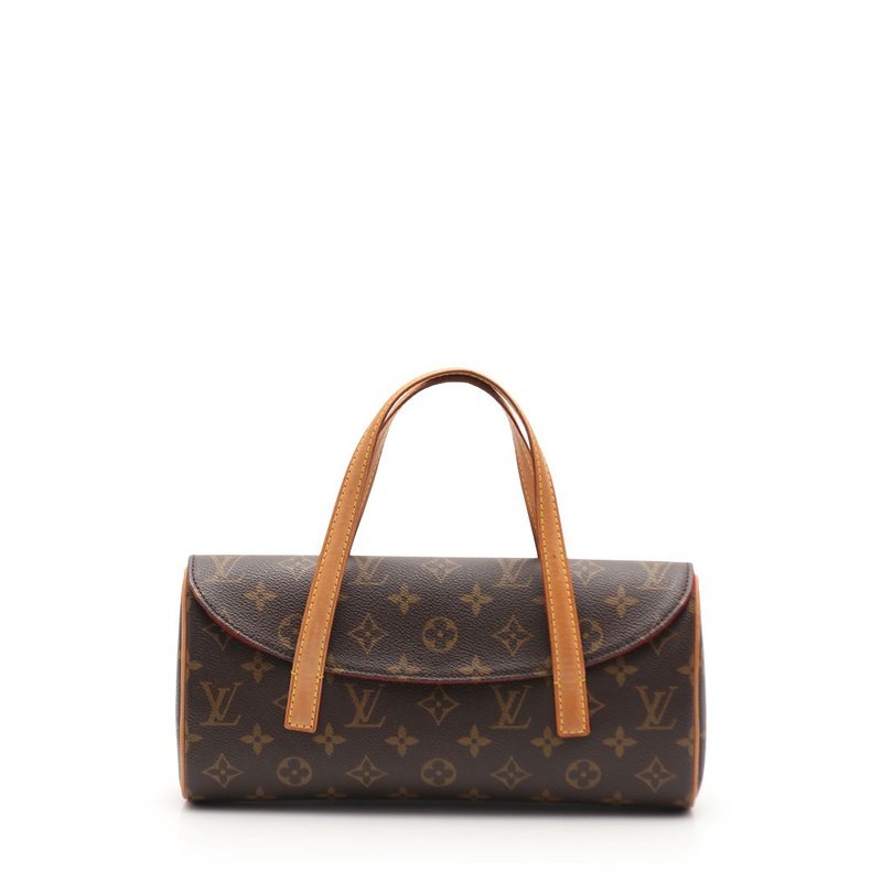 [9.0新]路易威登lv女士sonatine老花手提包pvc真皮茶色416926