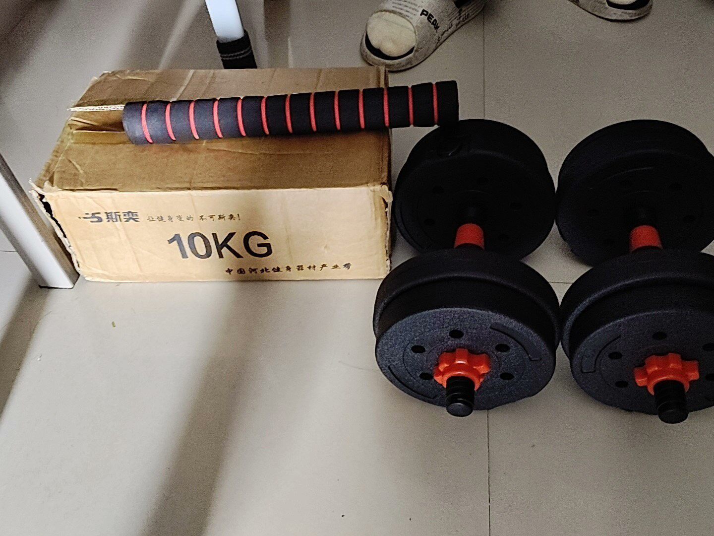 10kg哑铃杠铃套装包邮26元
