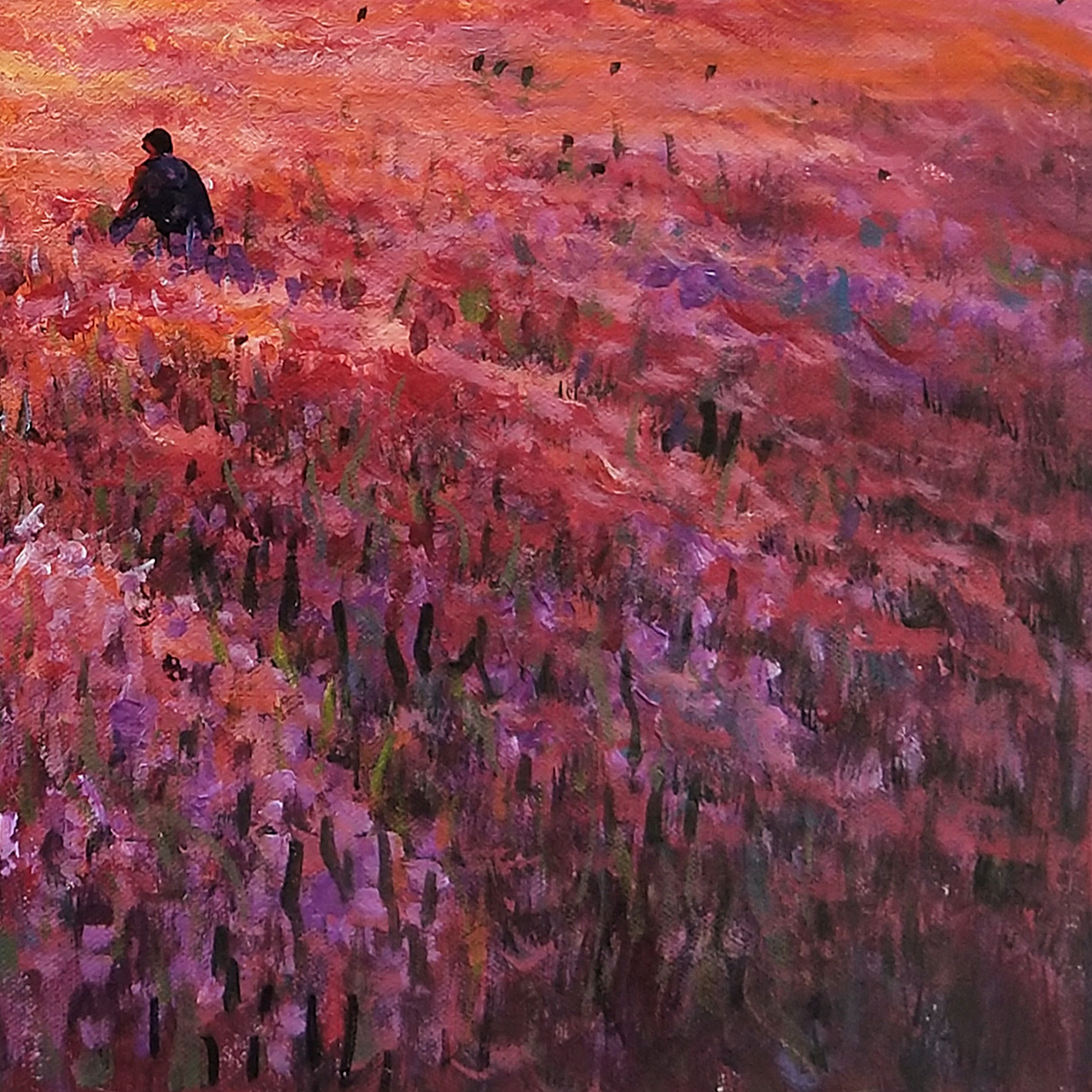 a特惠【国家一级美术师】黄耀德《风景 花海》布面油画