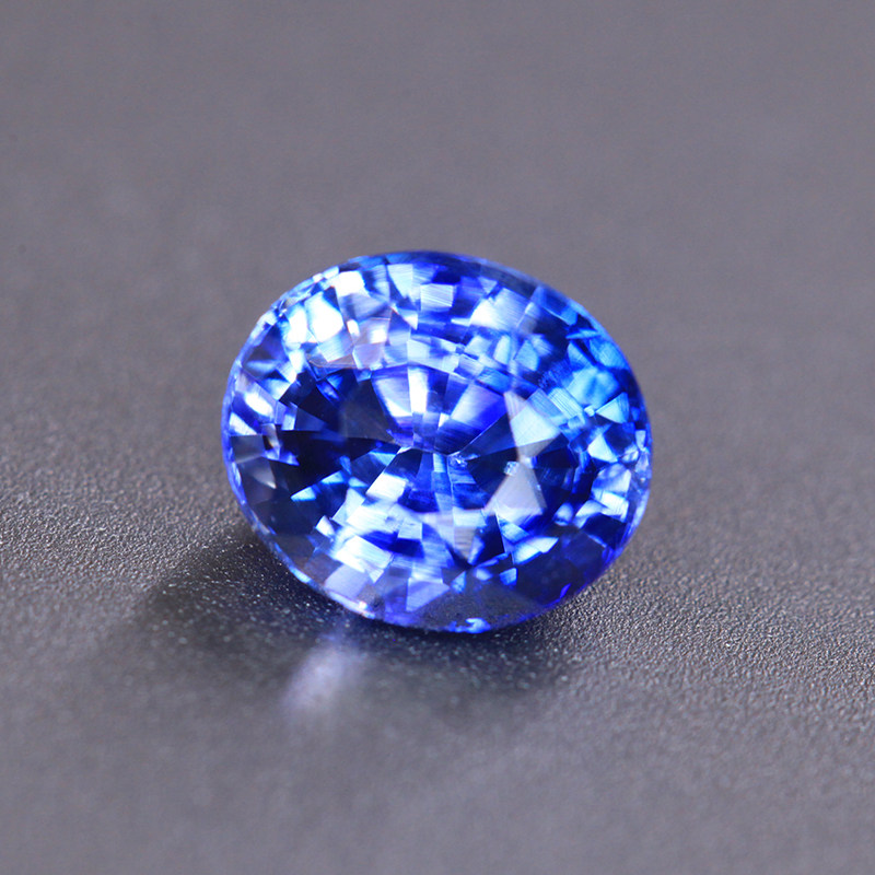 特价2.01ct天然蓝宝石裸石戒面 彩色宝石aigs国际证书22473 d17 t