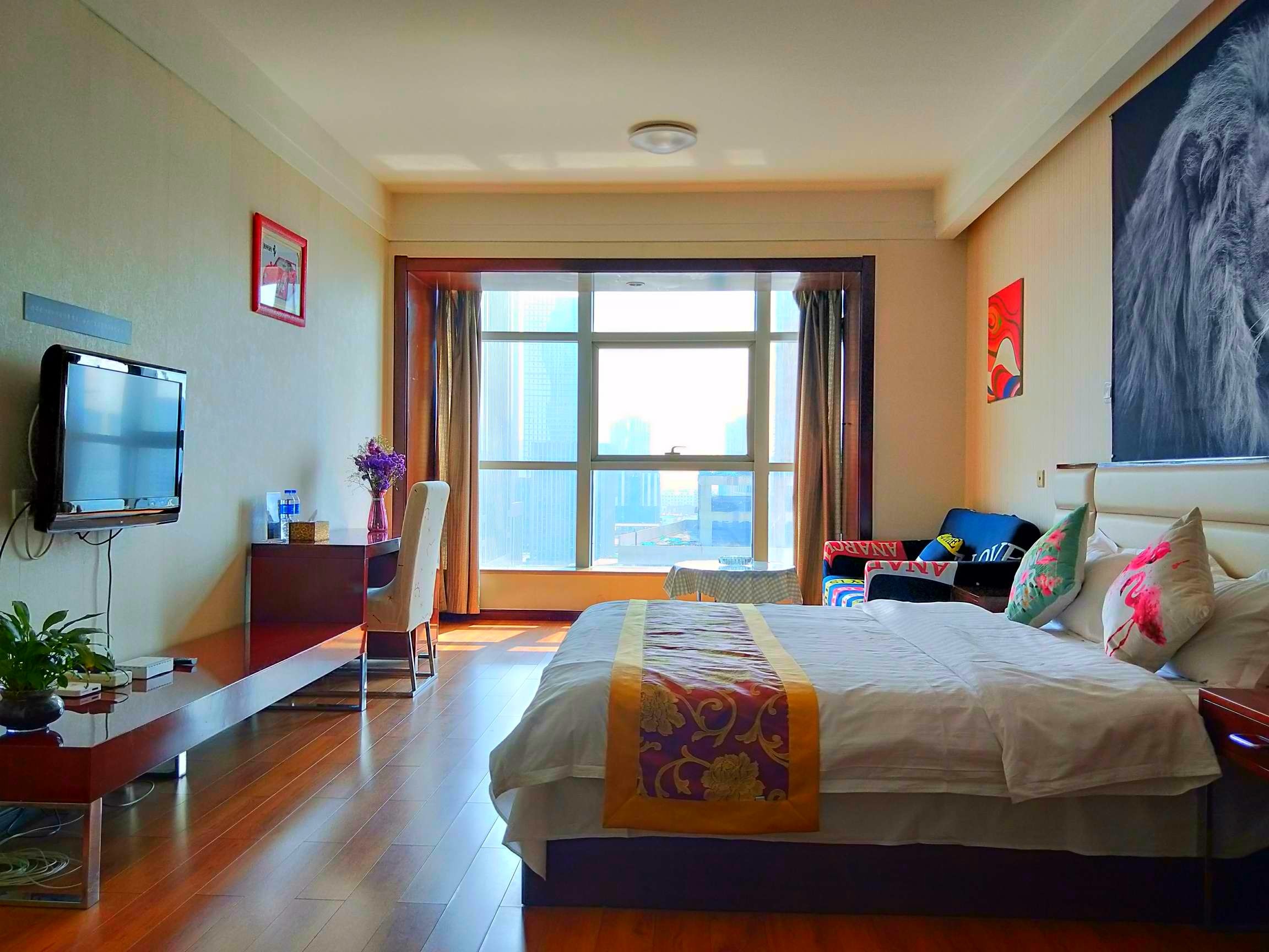 天津海昌_天津沐希精品酒店公寓(海昌极地海洋世界店)臻品大床房优惠