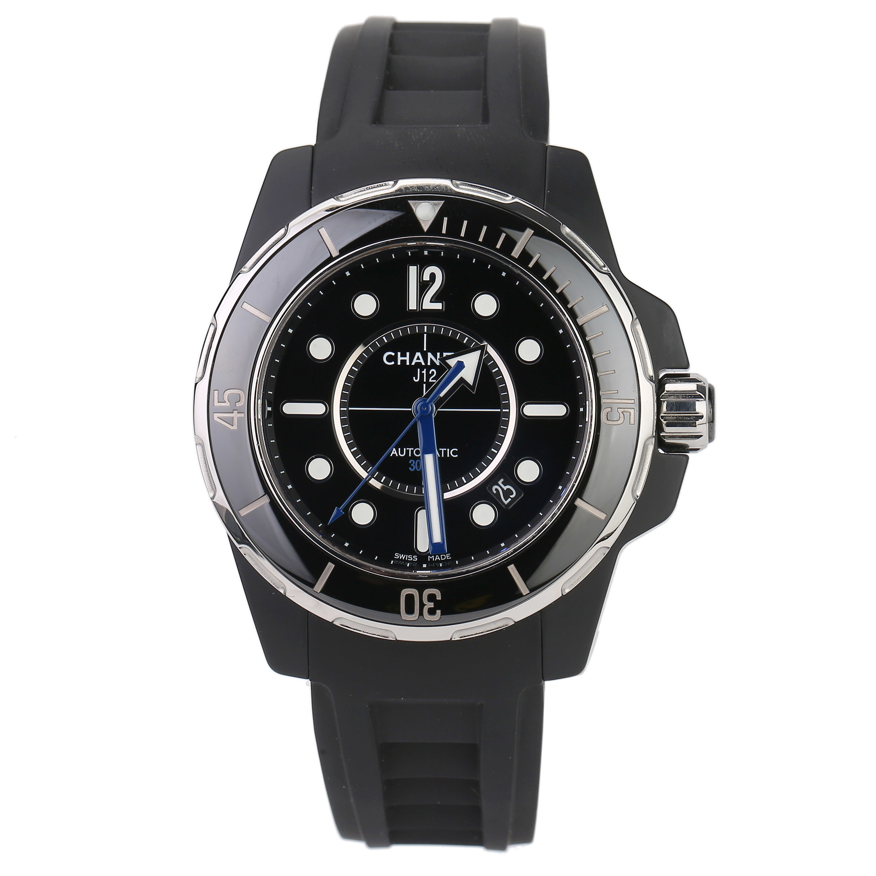 [9.5新]香奈儿j12系列陶瓷自动机械男表h2558