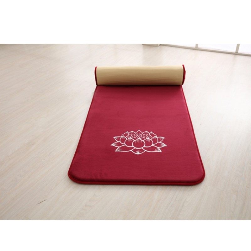 礼拜跪垫加厚亚麻大拜垫磕大头长头瑜伽拜佛蒲团