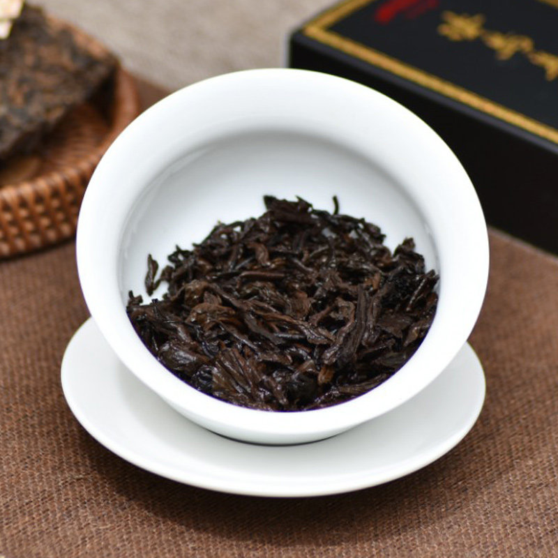 4砖拍 高端古树熟茶 2019年冰中岛冰岛乌金熟砖 125克/砖 普洱茶