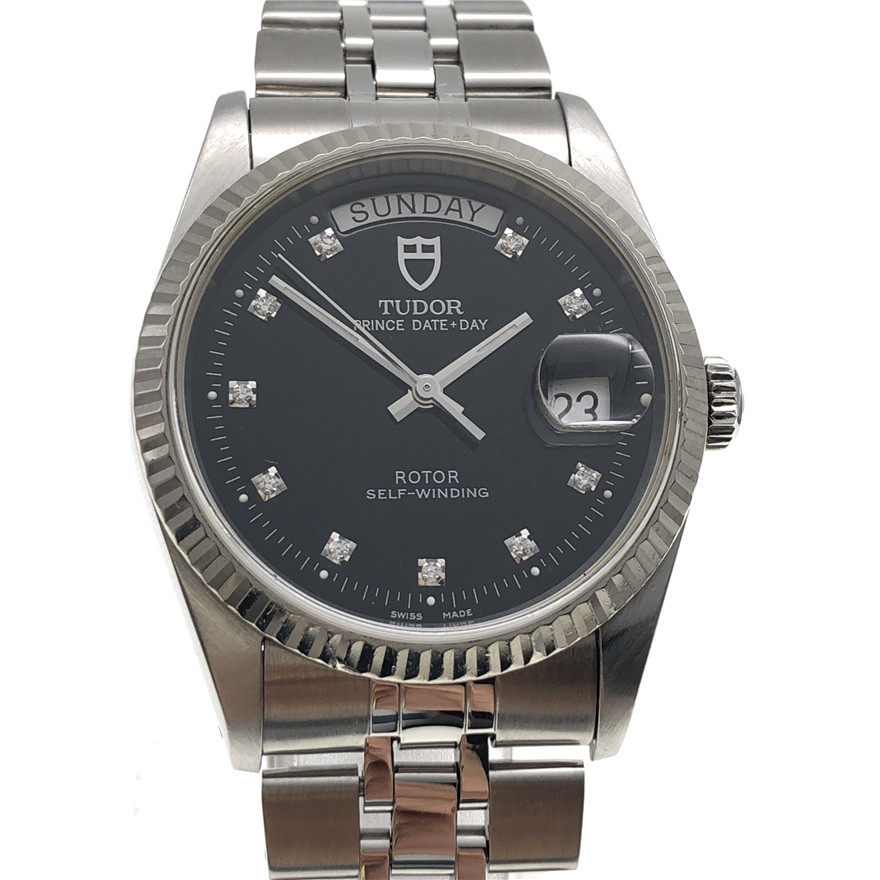 [无保留价][9.5新]瑞士帝舵自动机械钻石男表76214