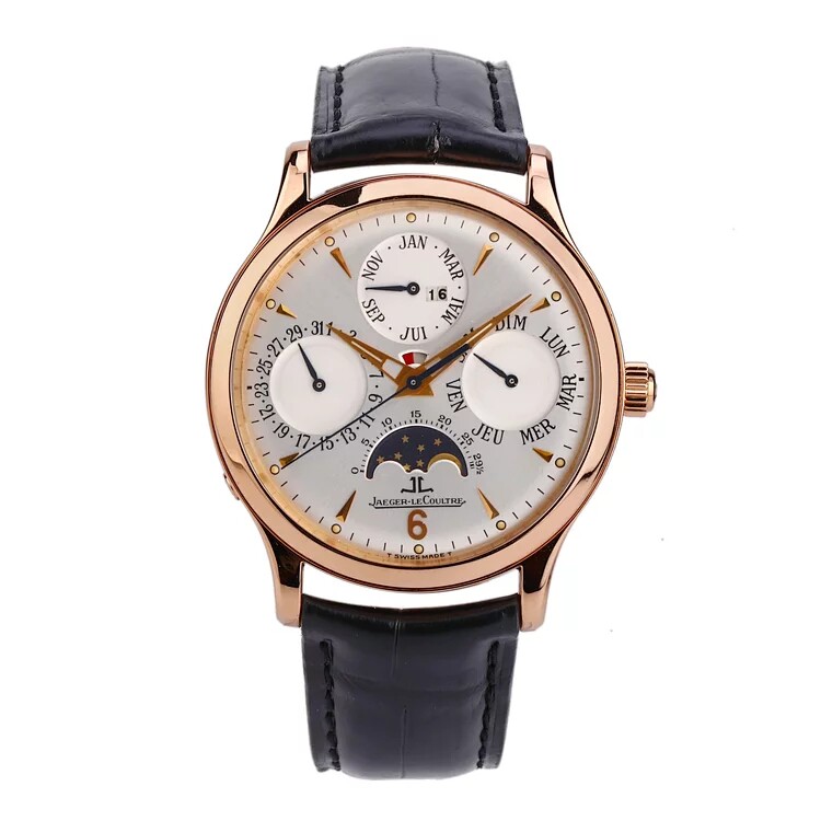 [9.5新]积家q149242a大师系列(万年历表)玫瑰金自动机械男表