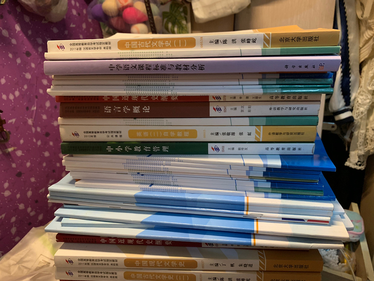 大自考专升本小学教育！！7、8成新80一套！！包邮