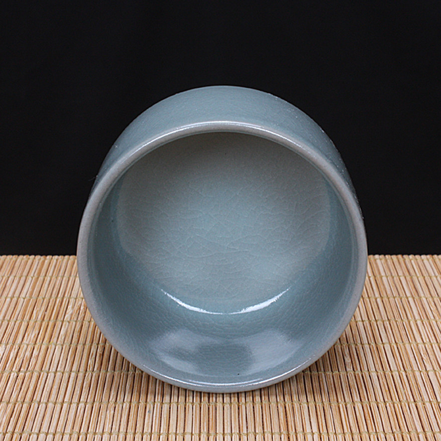 宝丰汝窑手工杯 支钉烧 王占稳 中国陶瓷工艺大师 原产地汝瓷精品