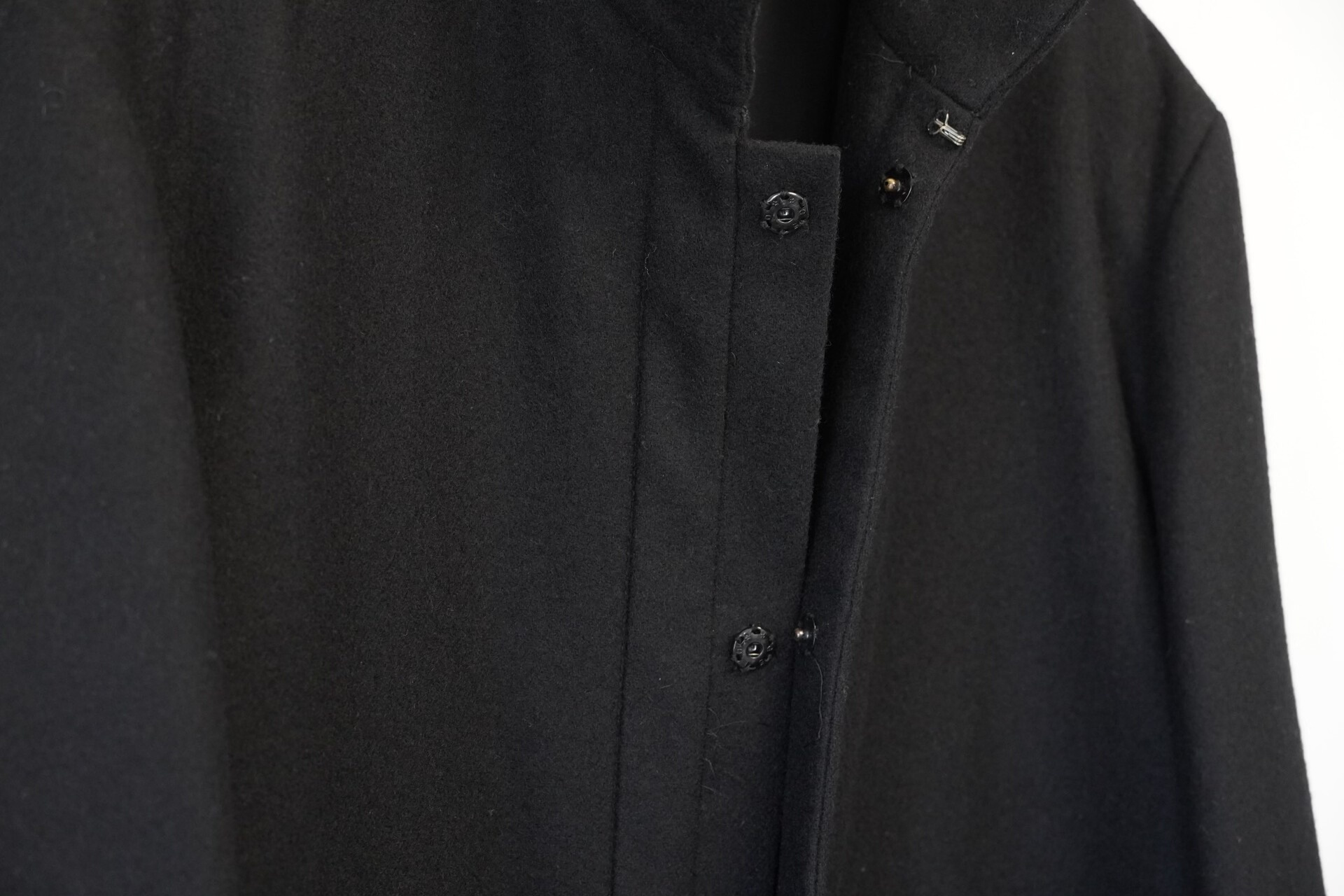 Yohji Yamamoto 00AW Press Button Wool Jacket — detail