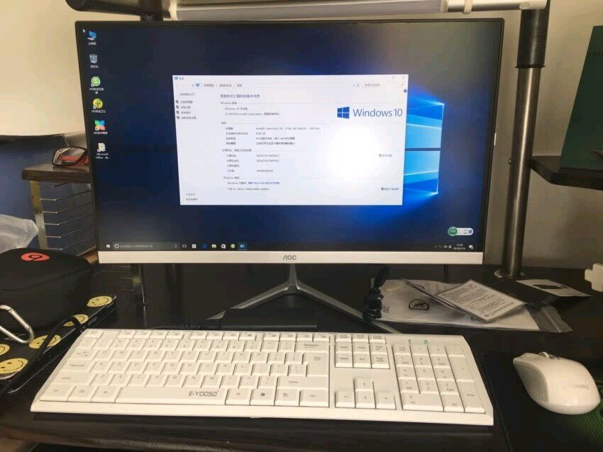 aoc a24737h/02 台式机实拍图
