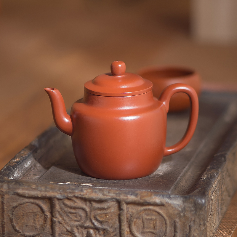 新品首发 秋夕宫灯实力匠人马小琴手工制原矿朱泥宜兴紫砂壶茶壶