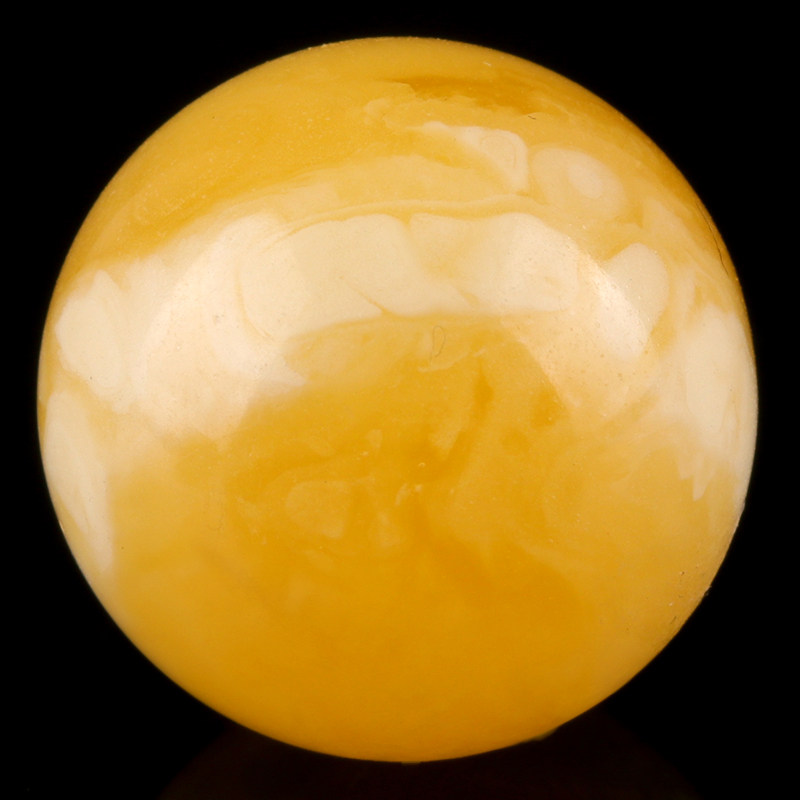 63克 16.5mm 虎皮纹 极美妖花 蜜蜡单珠 强荧光