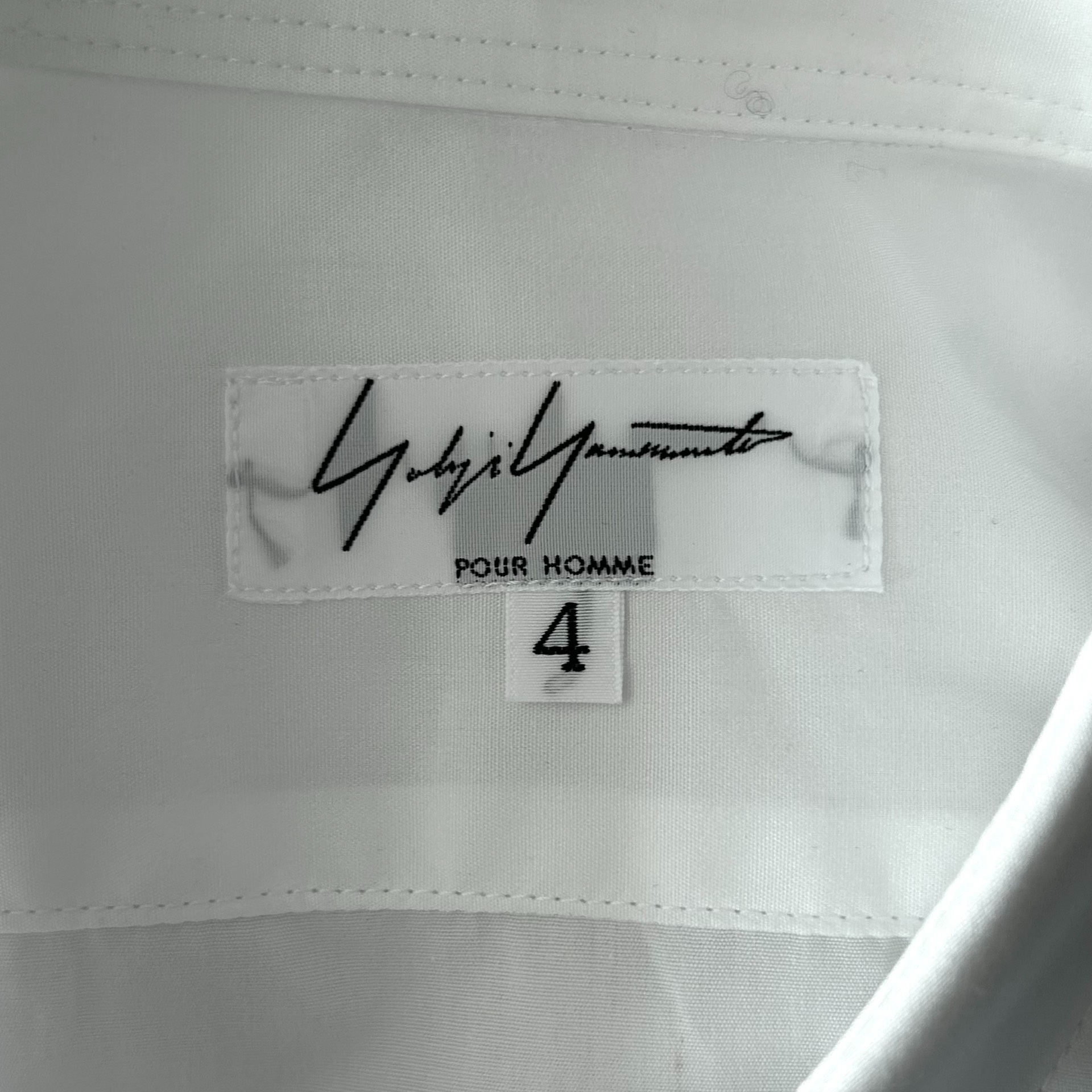 Yohji Yamamoto 13ss Blue Stripe Shirt — label