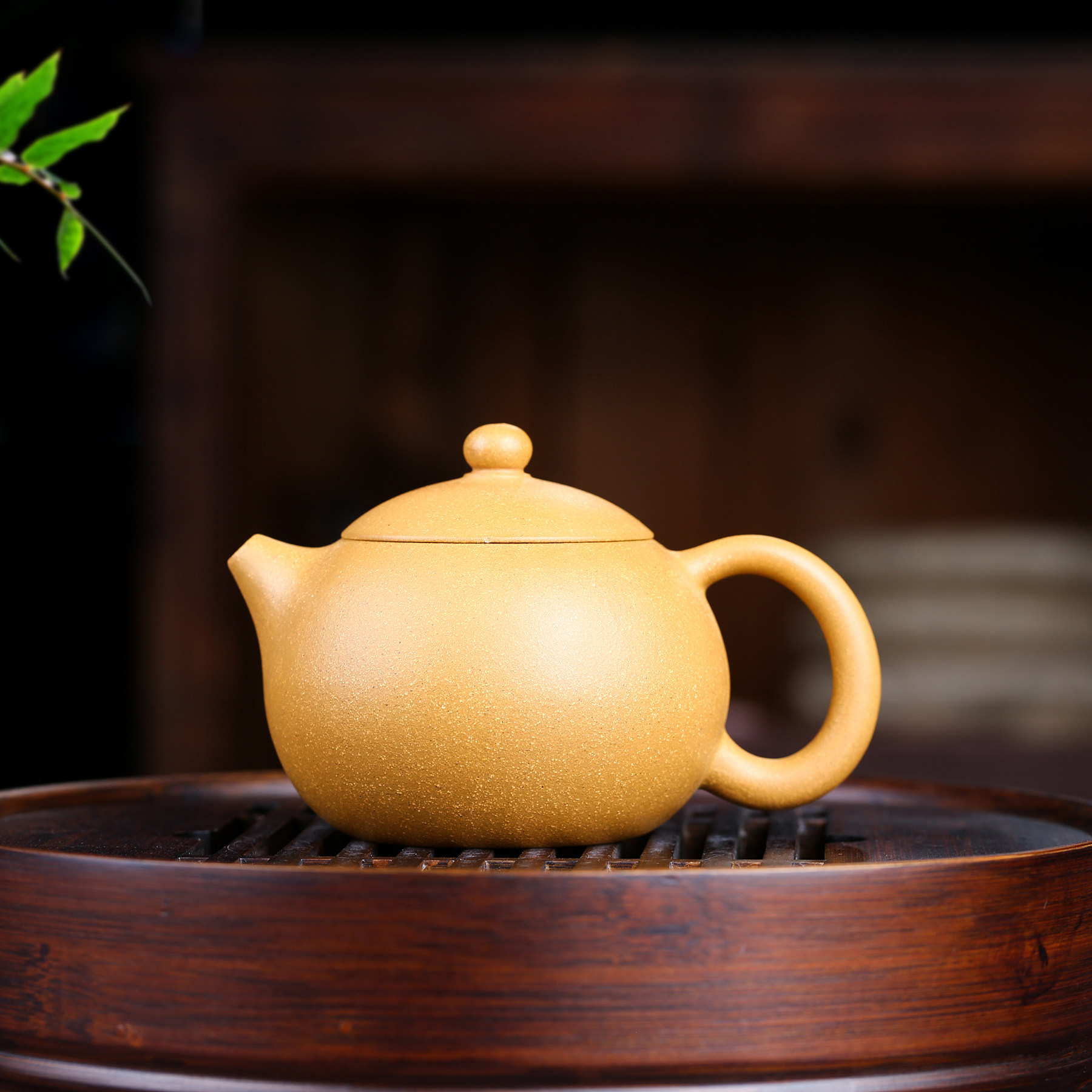 30天包退全手工放漏无保留【西施】280cc 原矿黄金段泥宜兴紫砂壶