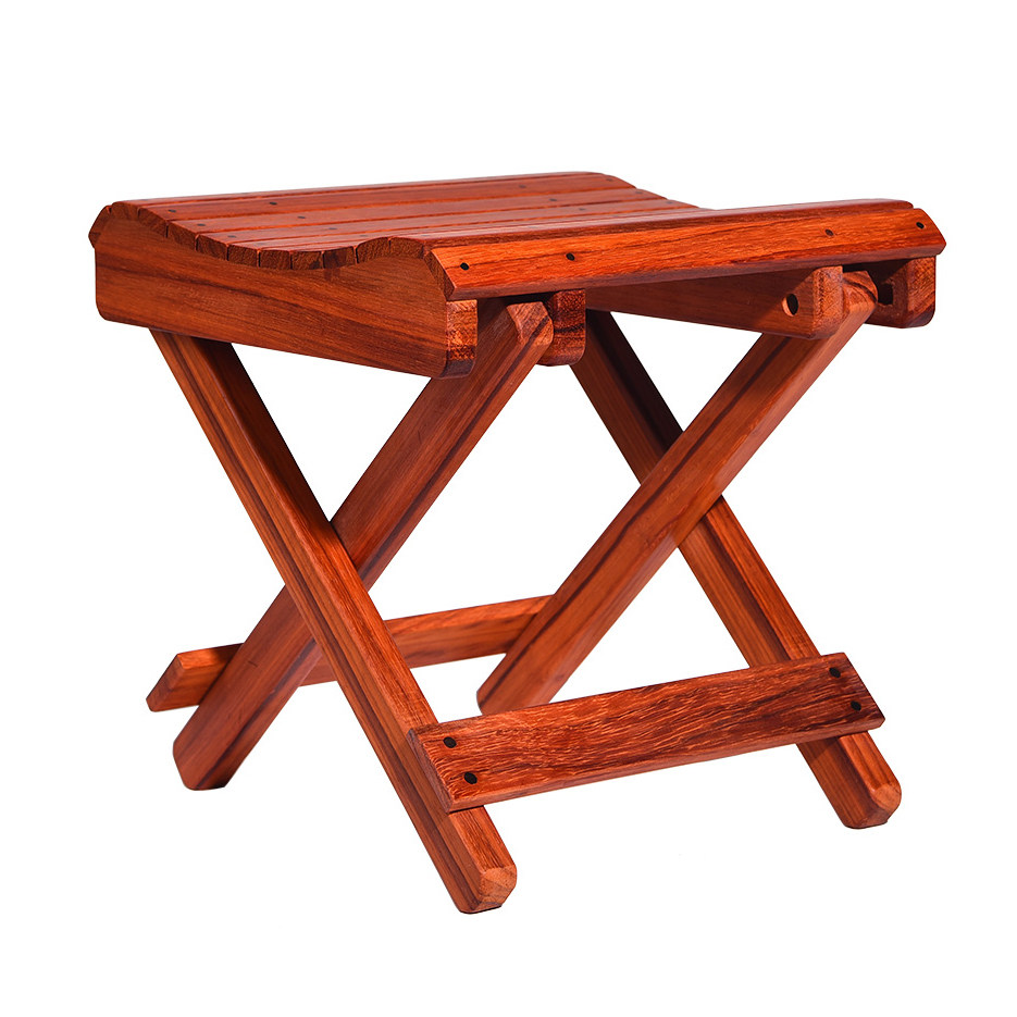 【量贩拍】限量5件红花梨马扎凳 整料坐条手工榫卯结构!