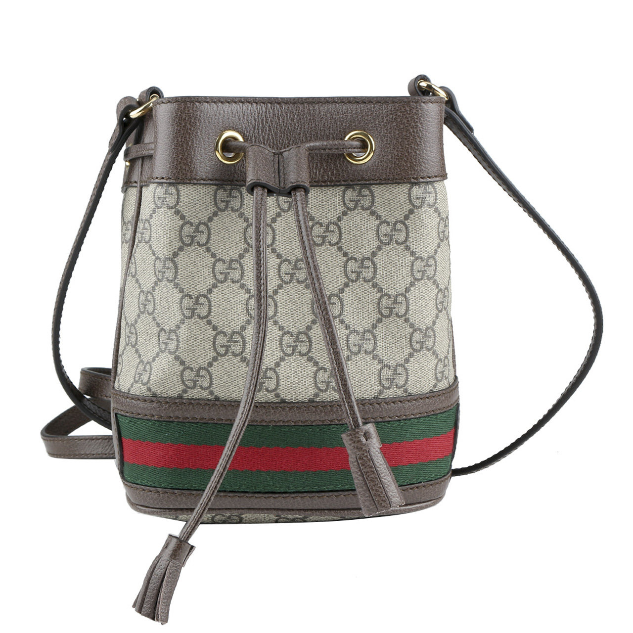 [9.9新]未使用古驰gucci ophidia系列女士单肩水桶包a2794