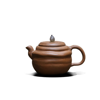 石癫【手工陶魂壶】原矿紫泥粉浆 紫砂壶茶壶 附作者执壶照