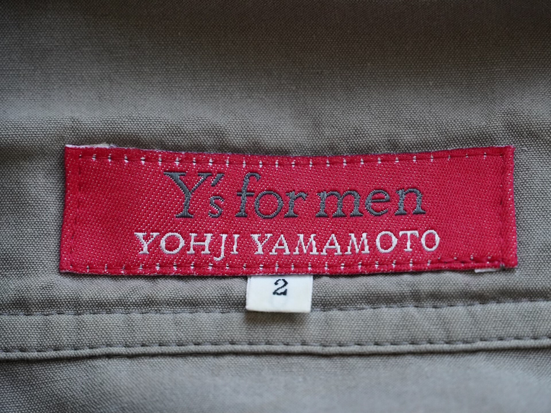 Yohji Yamamoto Y's Military Jacket — label