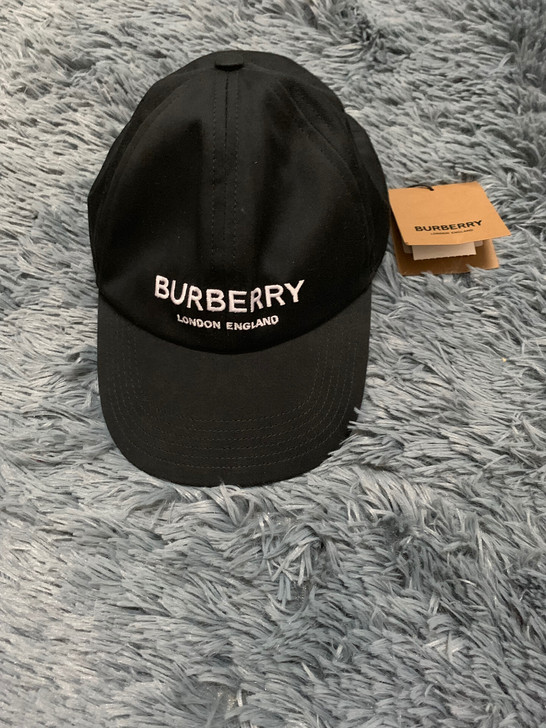 Burberry巴宝莉19ss新款黑色字母伦敦限定棒球帽子