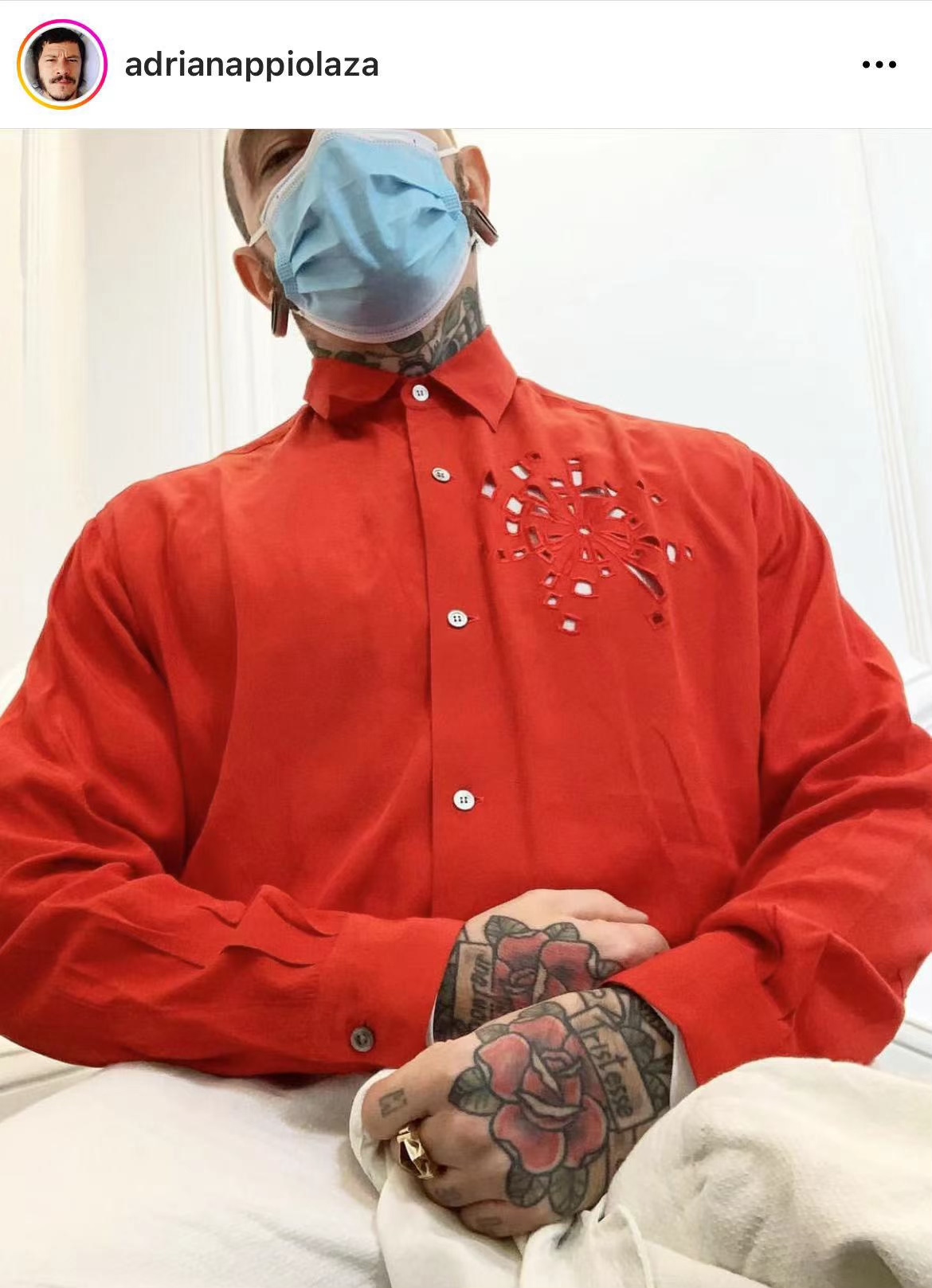 Yohji Yamamoto Firework Cutout Shirt — back